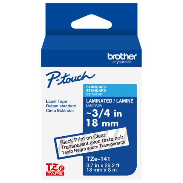 Brother 6mm clear tape