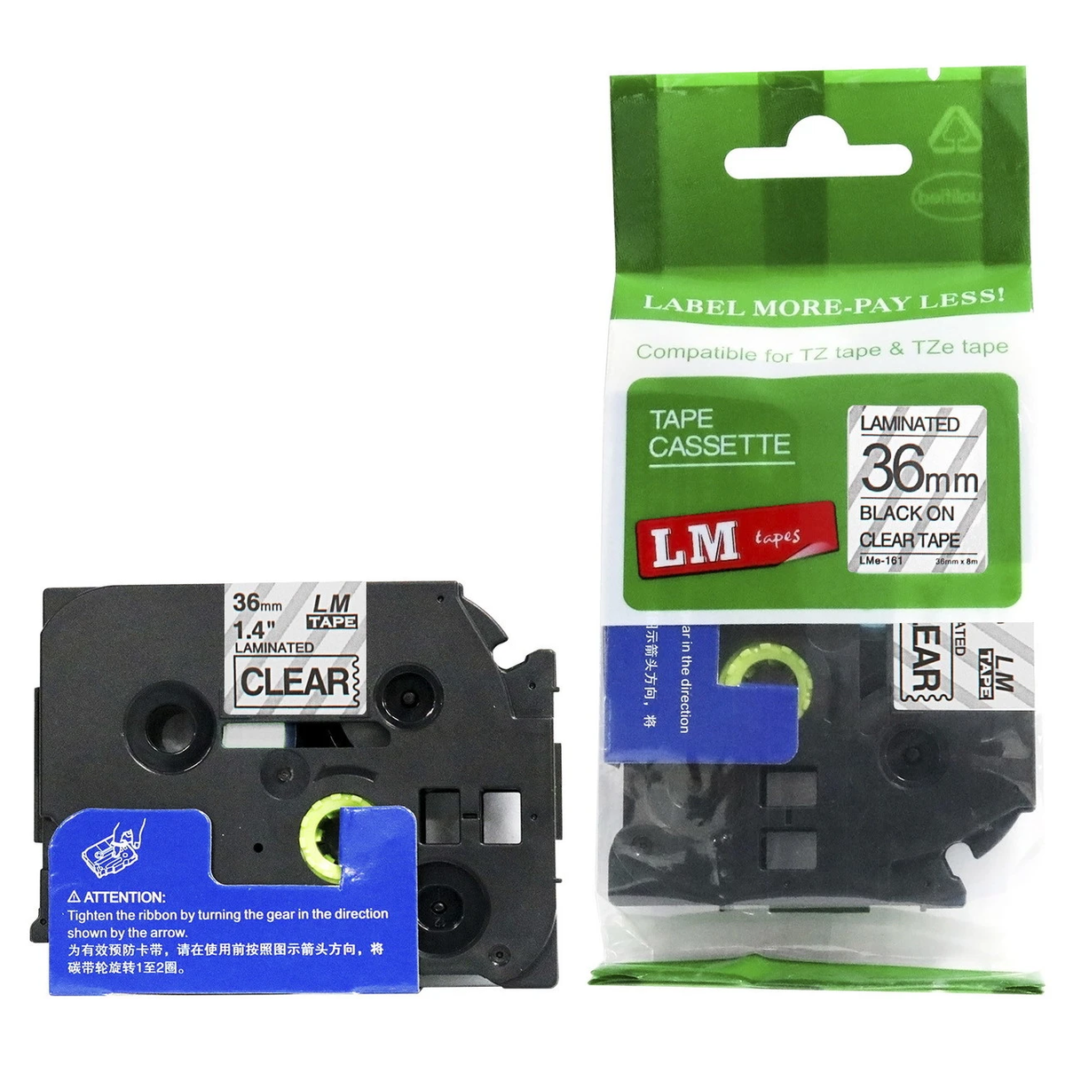 Brother TZ-161 clear tape Brother TZ-161 clear tape