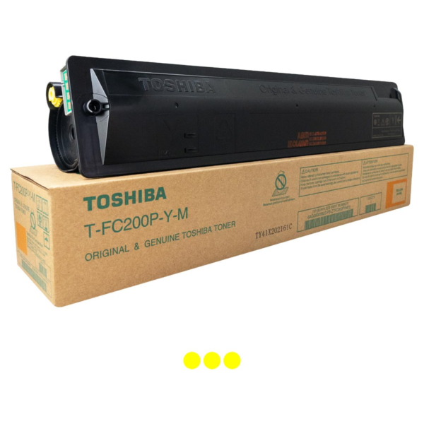 Toshiba yellow toner bottle
