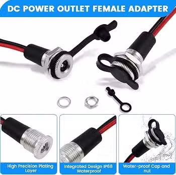 12V DC female socket