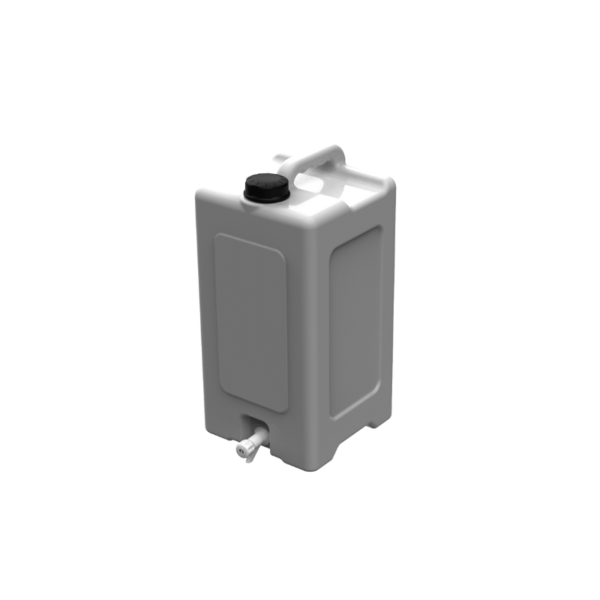 25L square water can