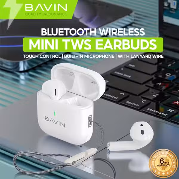 BAVIN BA86 Wireless Bluetooth Earbuds w/ Hi-Fi Sound - Image 2