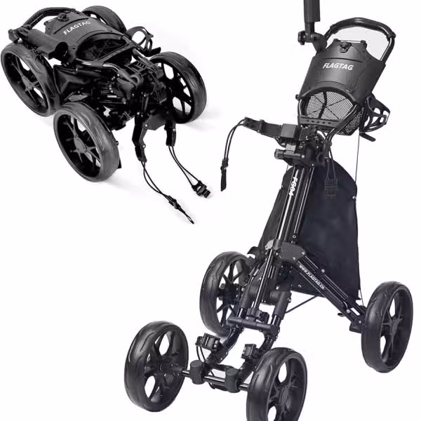 4 wheel golf trolley