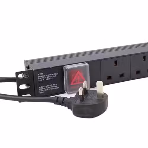 6-Way PDU UK Metallic