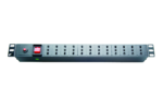 6-Way PDU UK Metallic
