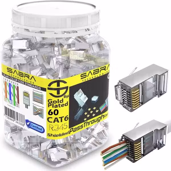 Cat 6 RJ45 connectors