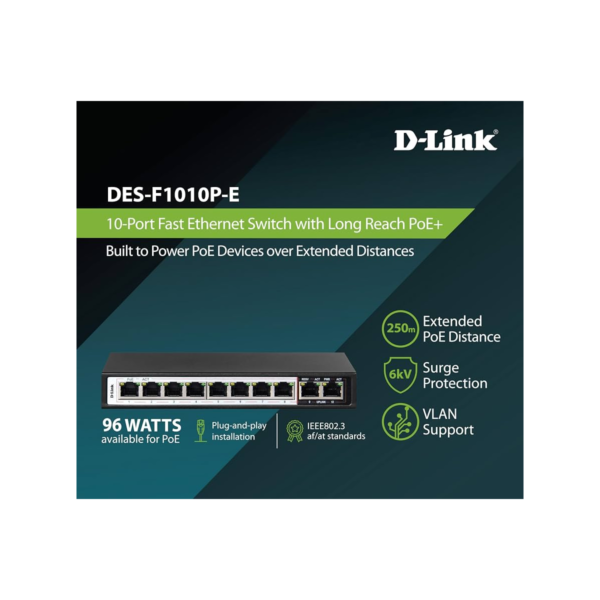 D-Link DES-F1010P-E PoE