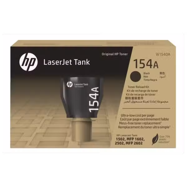 HP 154A Black LaserJet Tank Toner Reload Kit 2500 Page Yield