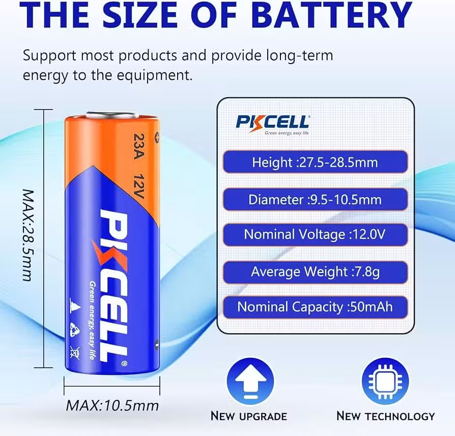PKCELL 23A 12V battery PKCELL 23A 12V battery