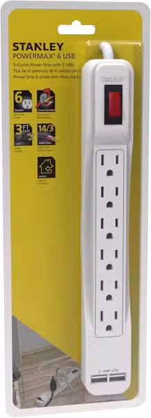 Powermax 6-way surge extension