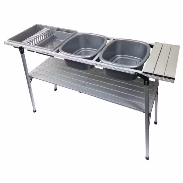 Tentco double dishwash stand